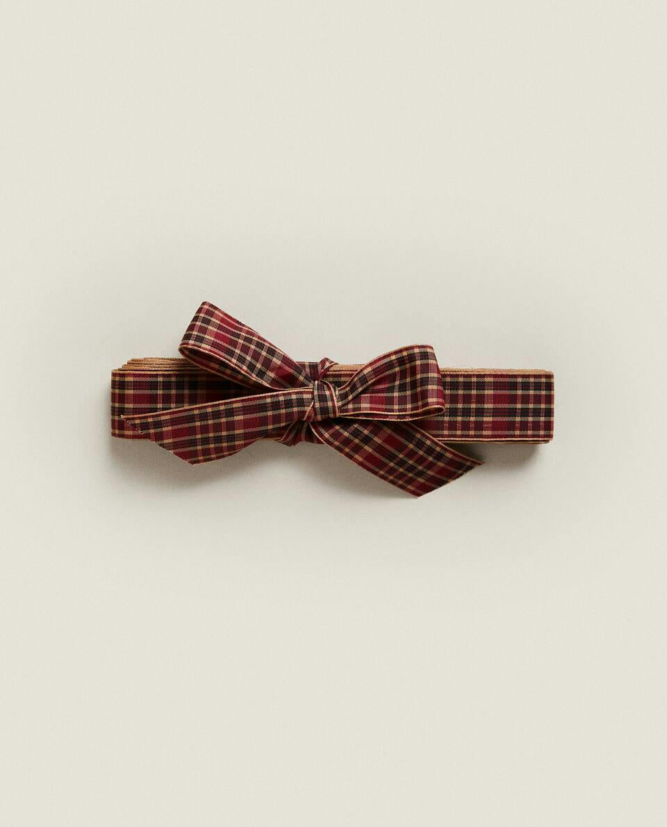CHECK TARTAN GIFT RIBBON