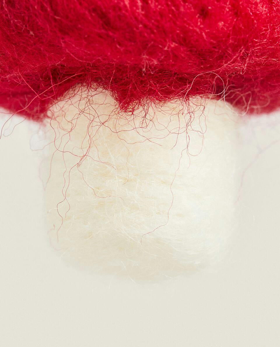 FELT MUSHROOM CHRISTMAS DECORATION