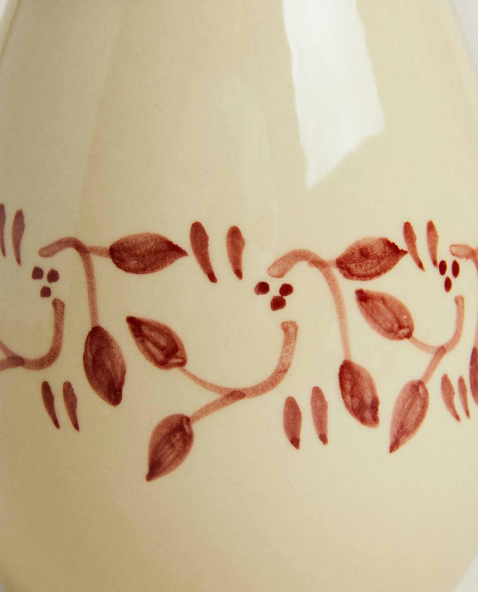 PAINTED CERAMIC CHRISTMAS JUG