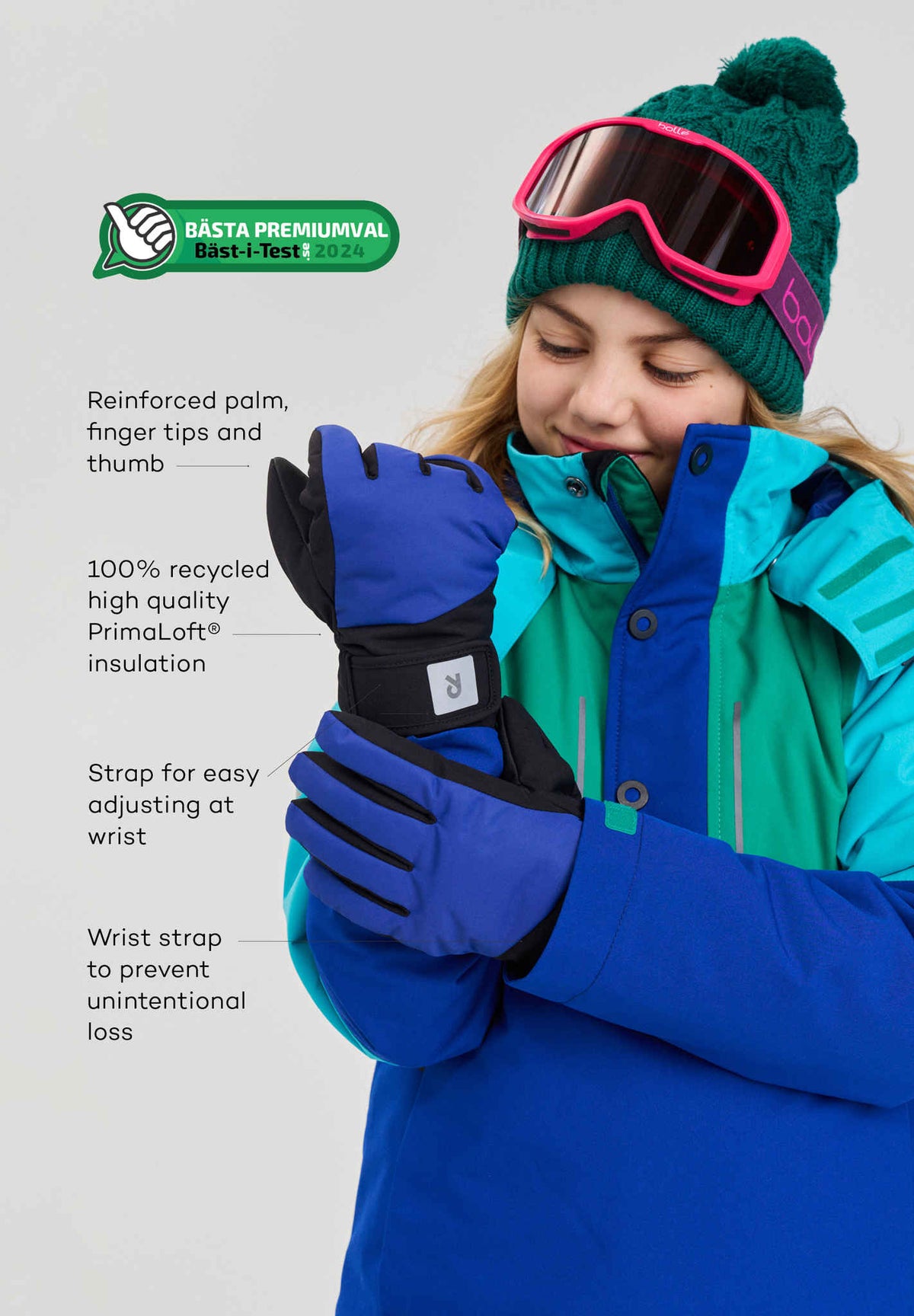 Kids' waterproof winter gloves Hanskas