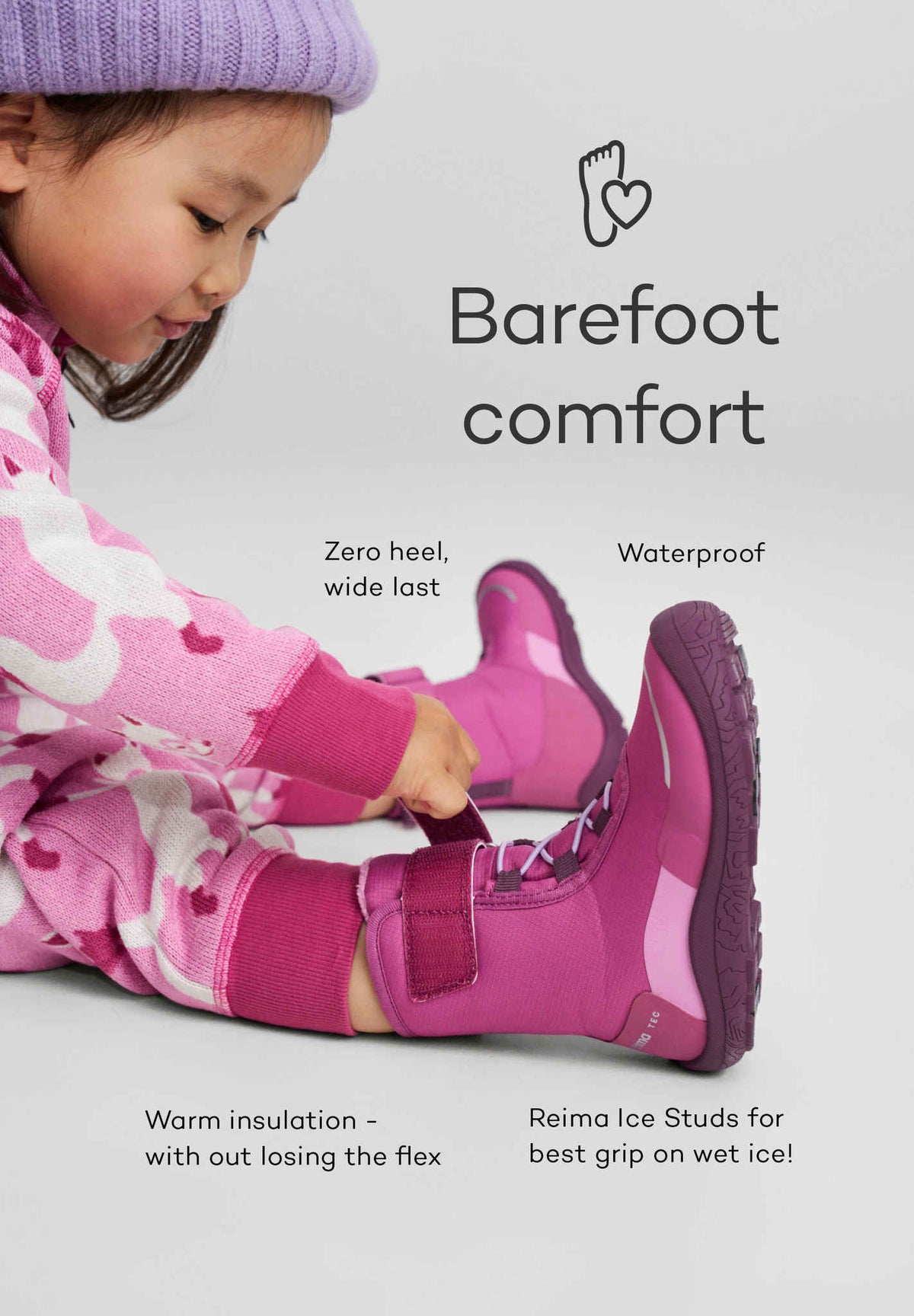Kids' barefoot winter boots Talvella Kids
