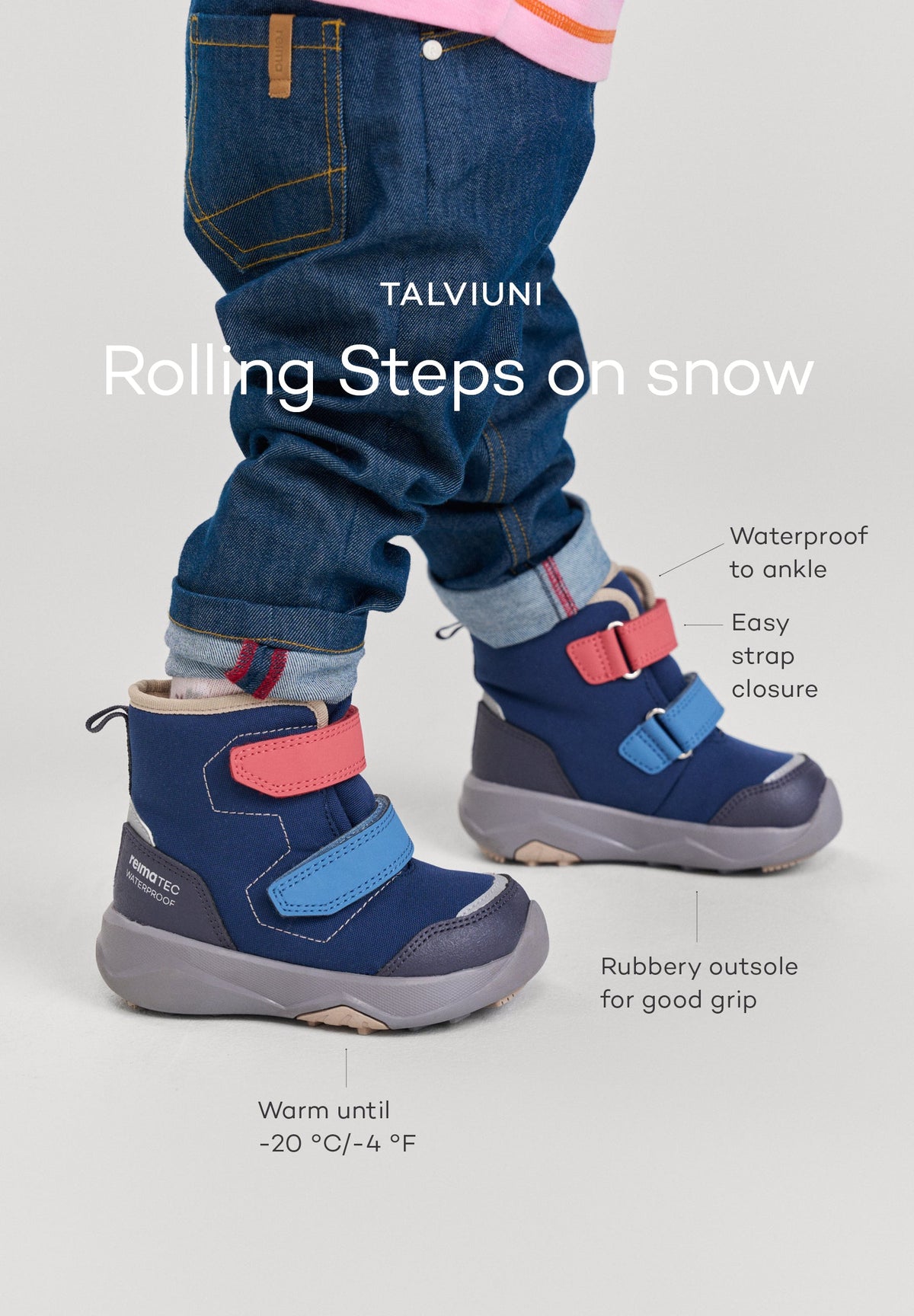 Toddlers' waterproof winter shoes Talviuni