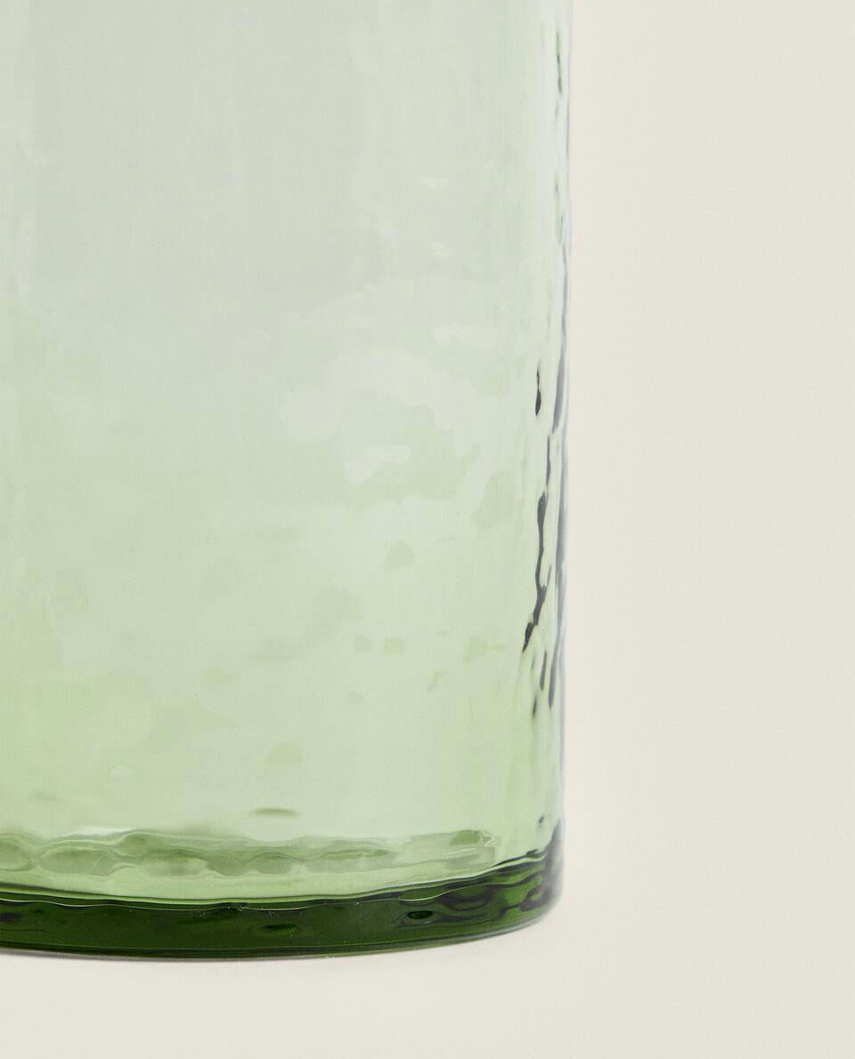 HAMMERED GLASS TUMBLER