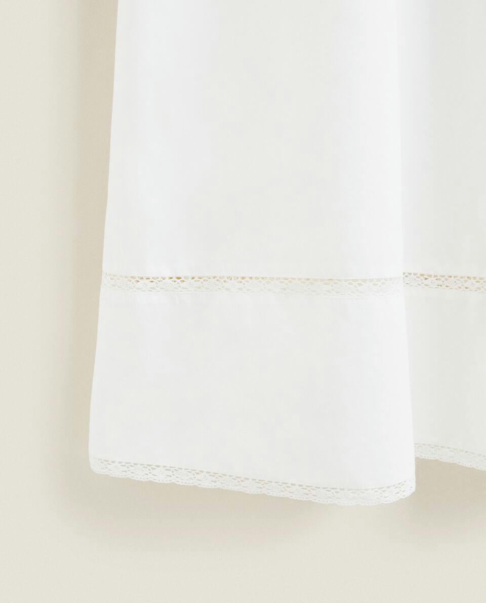 COTTON POPLIN NIGHTDRESS