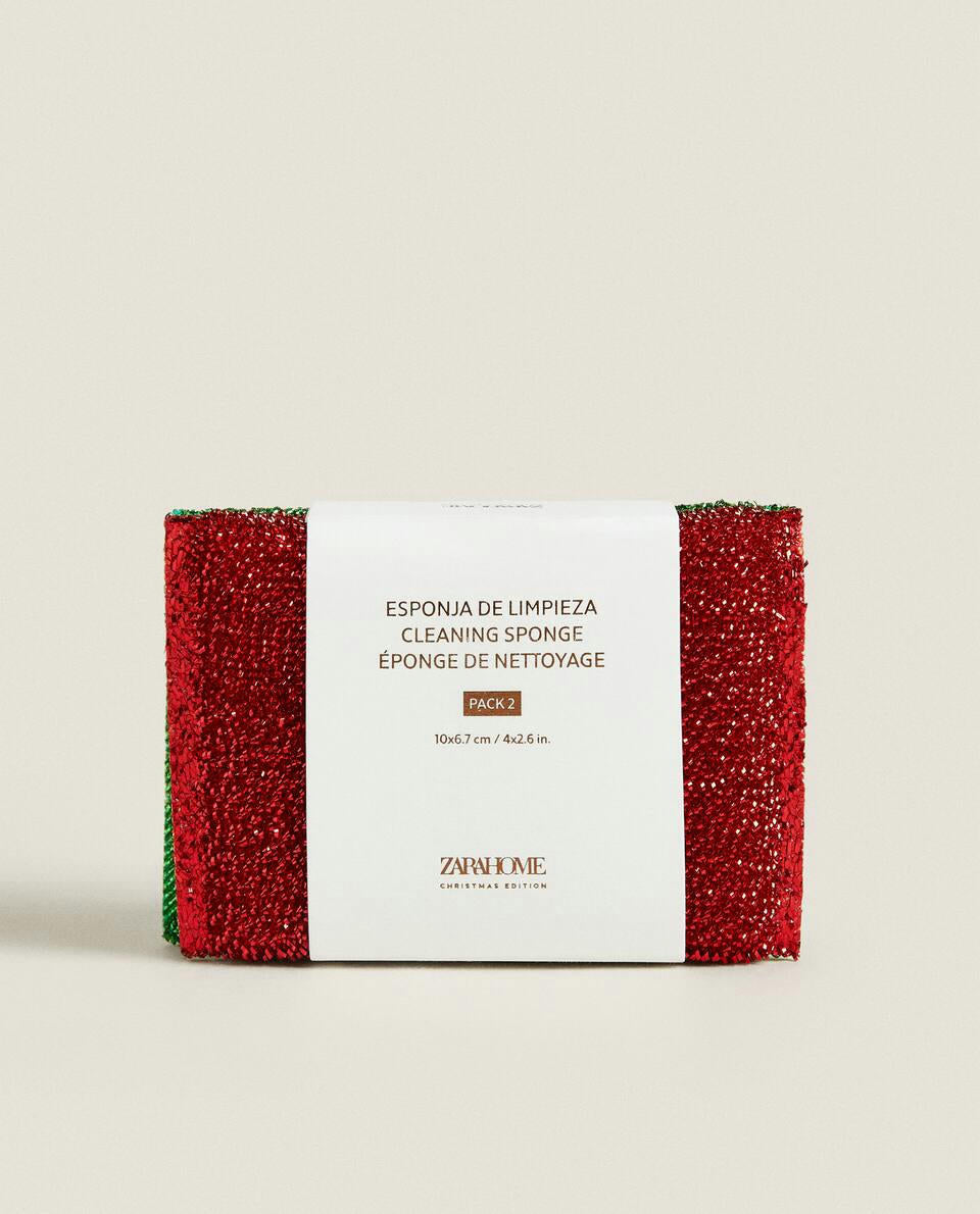 PACK OF CHRISTMAS SCOURERS (PACK OF 2)
