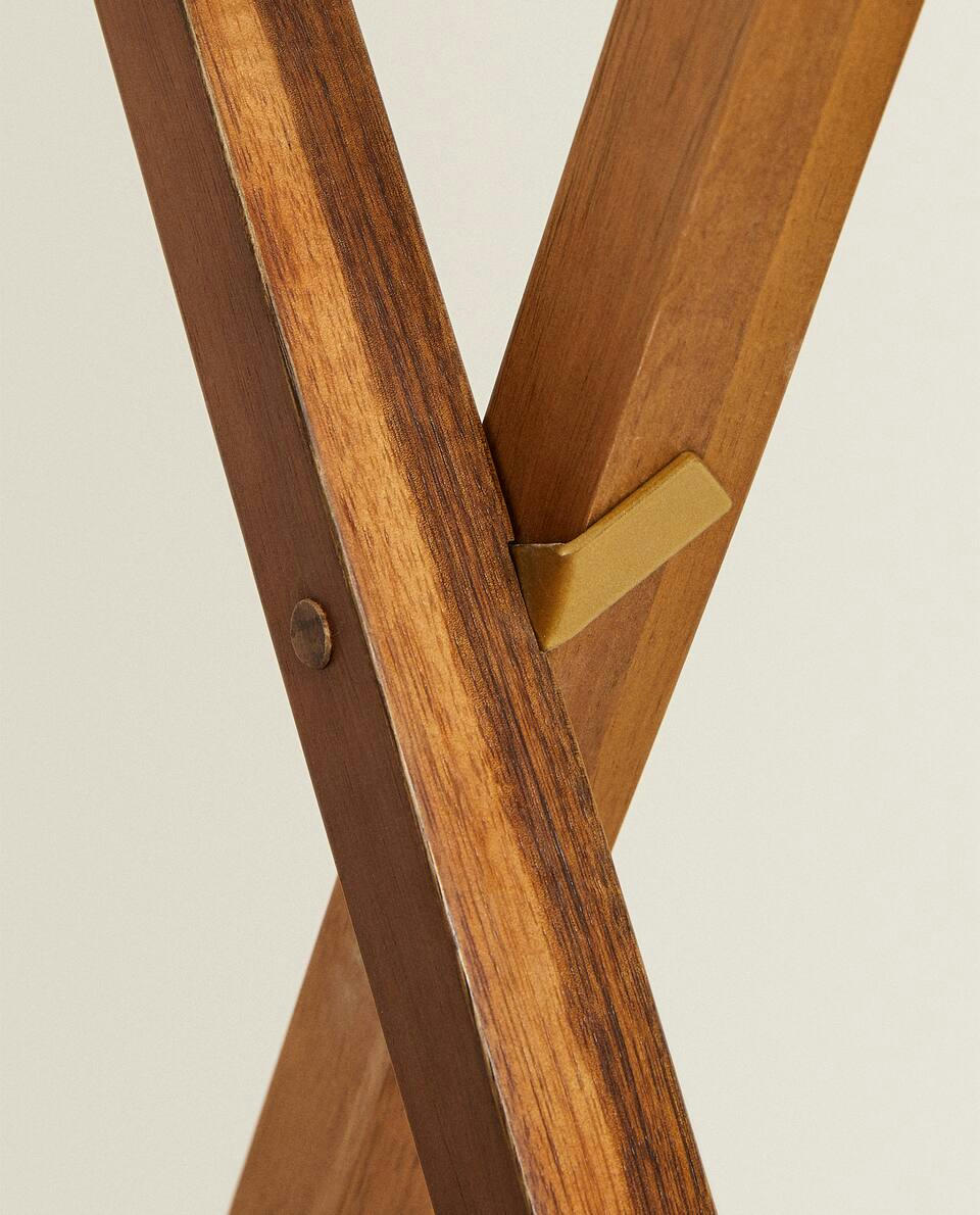 ACACIA WOOD TOWEL RACK