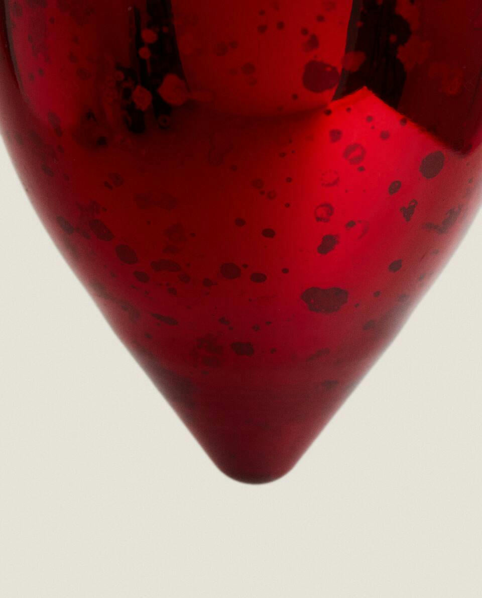 GLASS DROPLET CHRISTMAS DECORATION