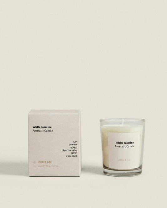 WHITE JASMINE SCENTED CANDLES