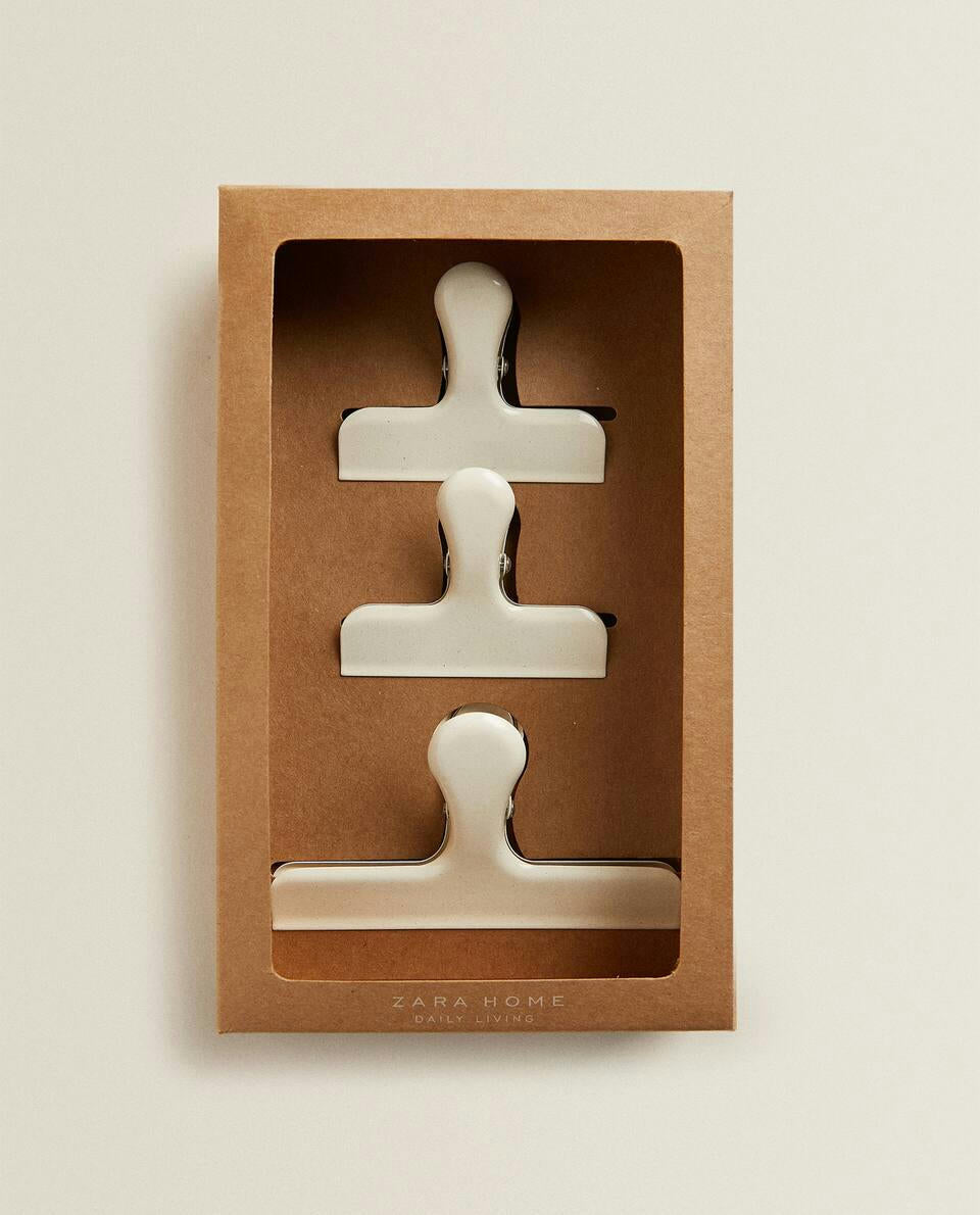 METALLIC CLIPS (SET OF 3)
