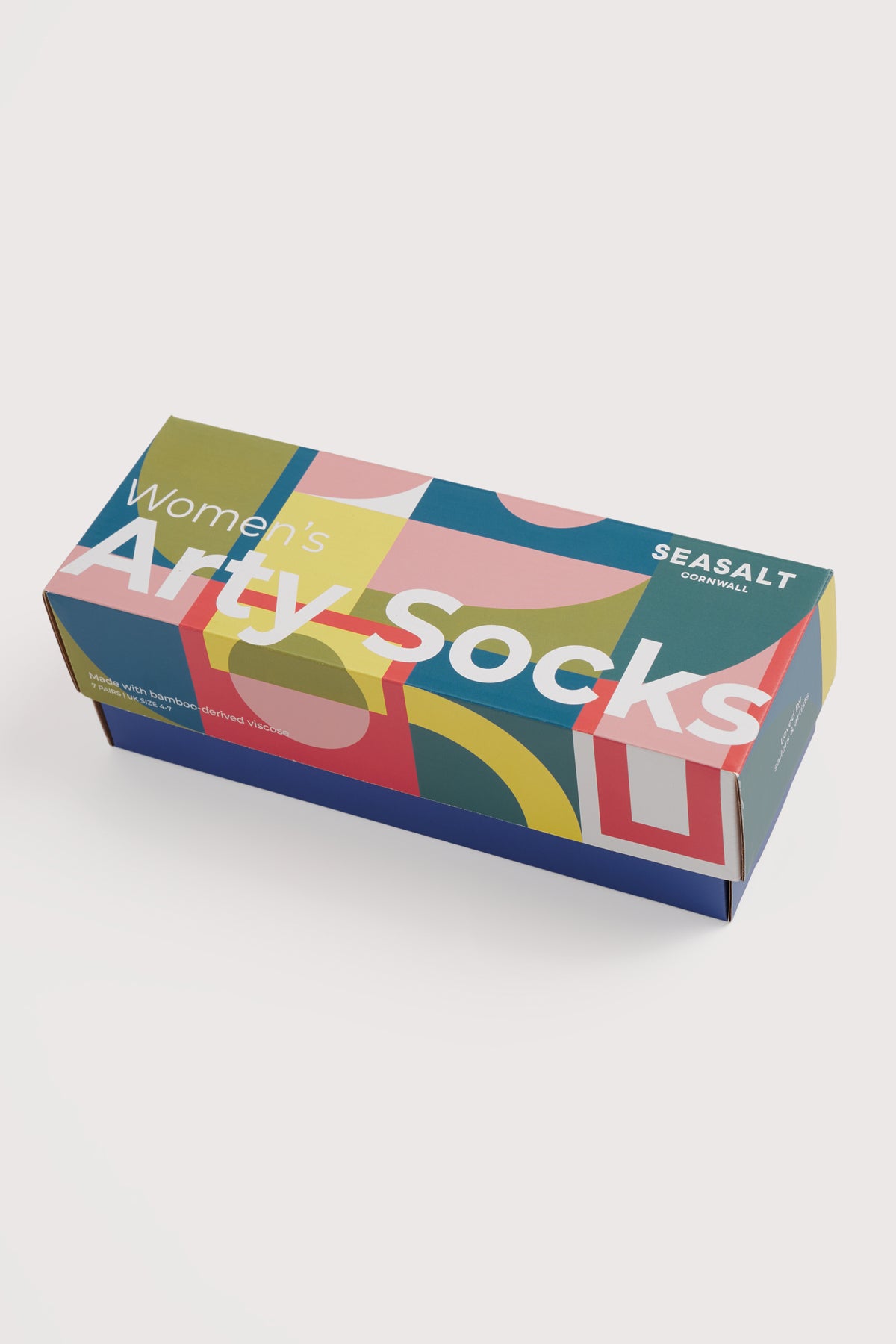 Gift Box of 7 Women's Arty Socks Plain