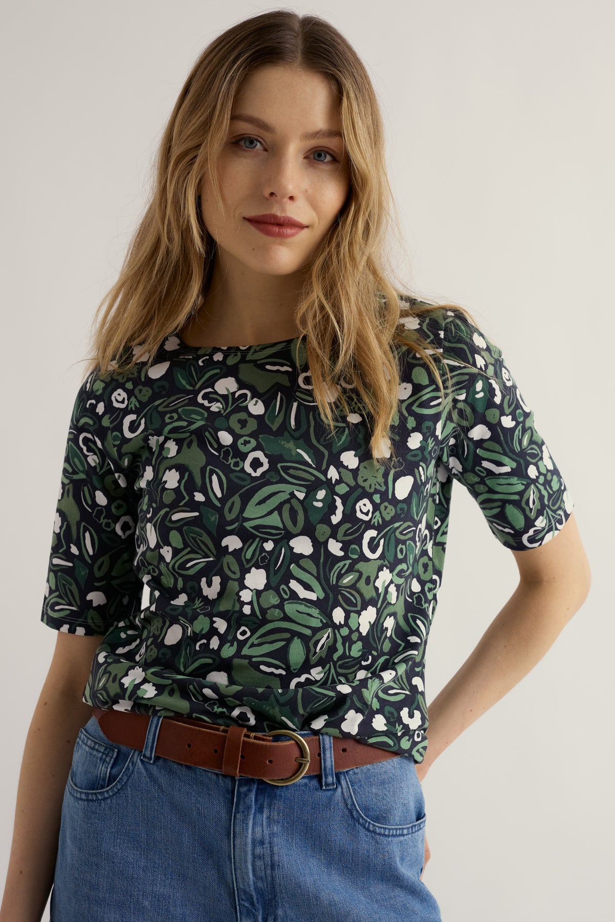 Poisson Printed T-Shirt in GOTS-Certified Organic Cotton Jersey