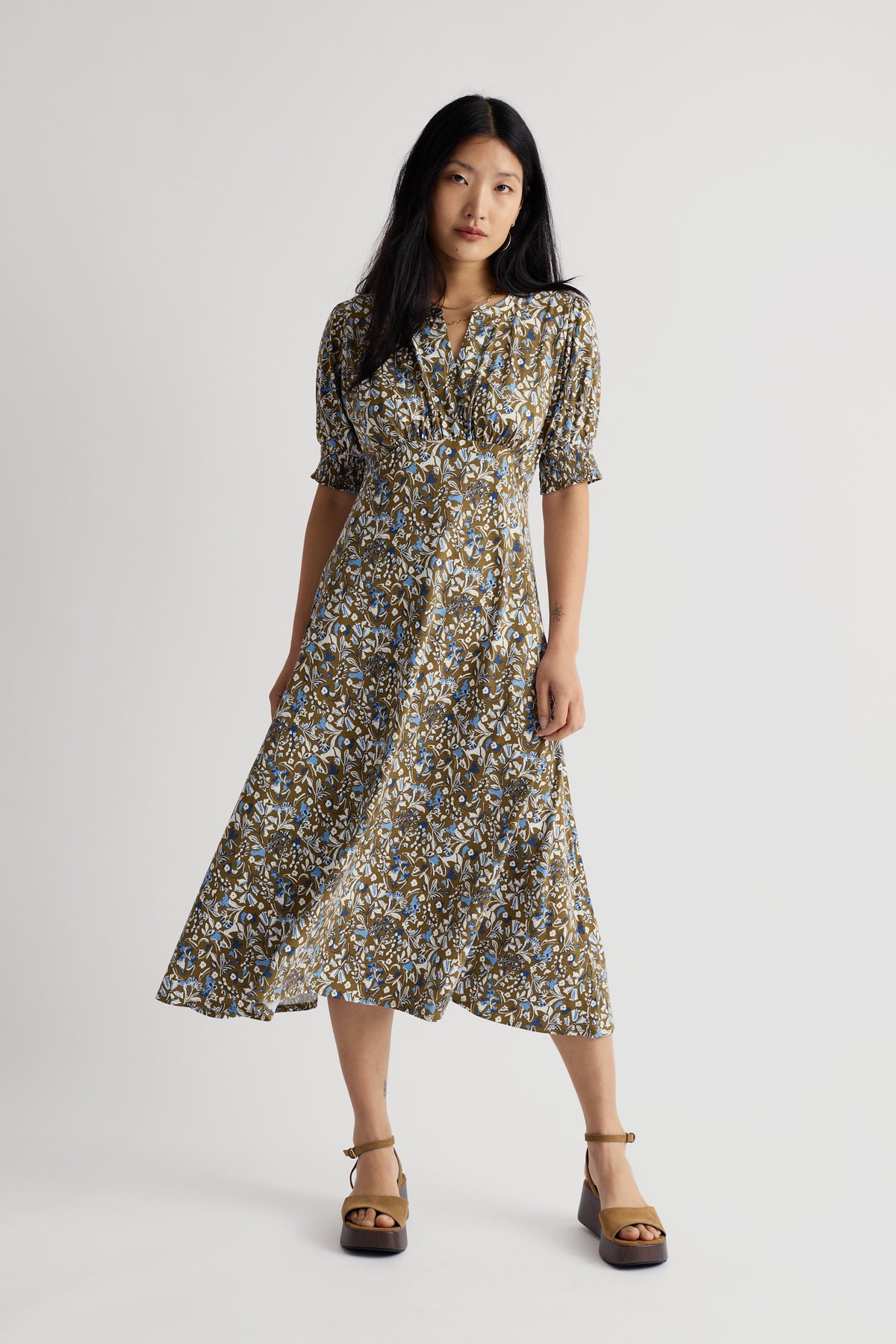 Fenil Empire Line Midi Dress