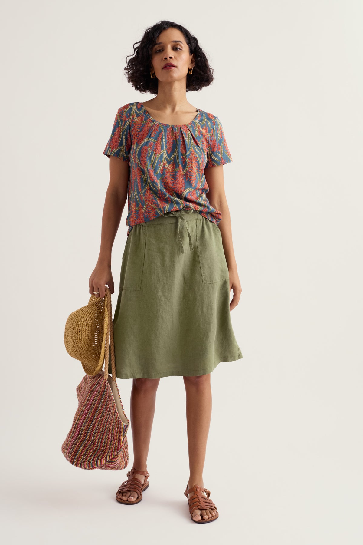 Pepper Moth Linen Skirt