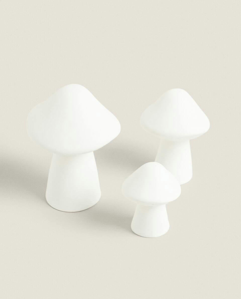 CERAMIC MUSHROOM LED DECORATION