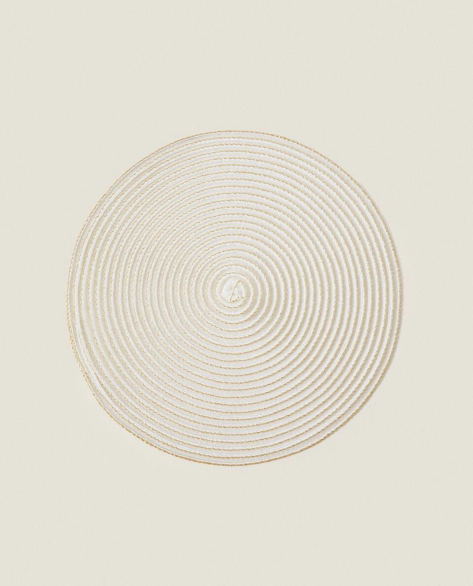 PACK OF GLITTERY CHRISTMAS SPIRAL PLACEMATS (PACK OF 2)