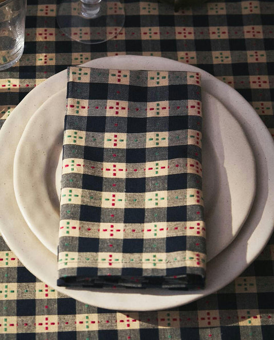 PACK OF CHECK CHRISTMAS NAPKINS (PACK OF 2)