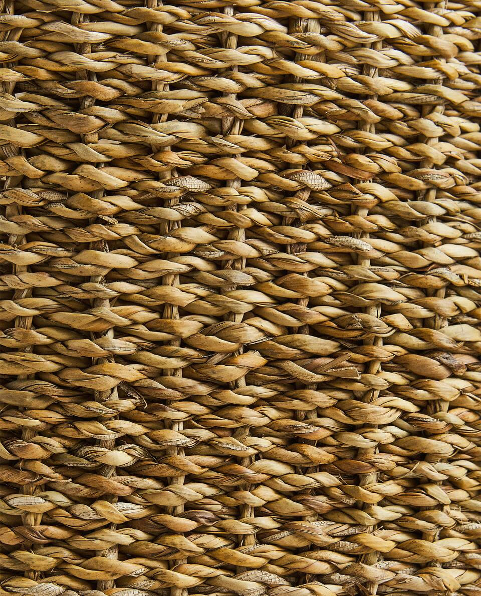 LARGE SEAGRASS BASKET WITH HANDLES