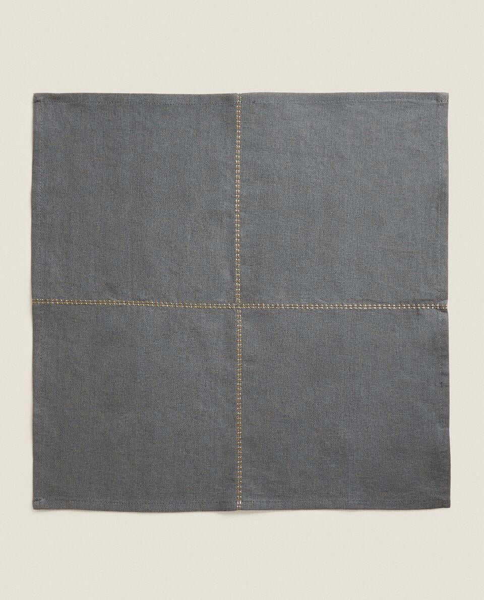 PACK OF CHRISTMAS CHAIN LINEN NAPKINS (PACK OF 2)
