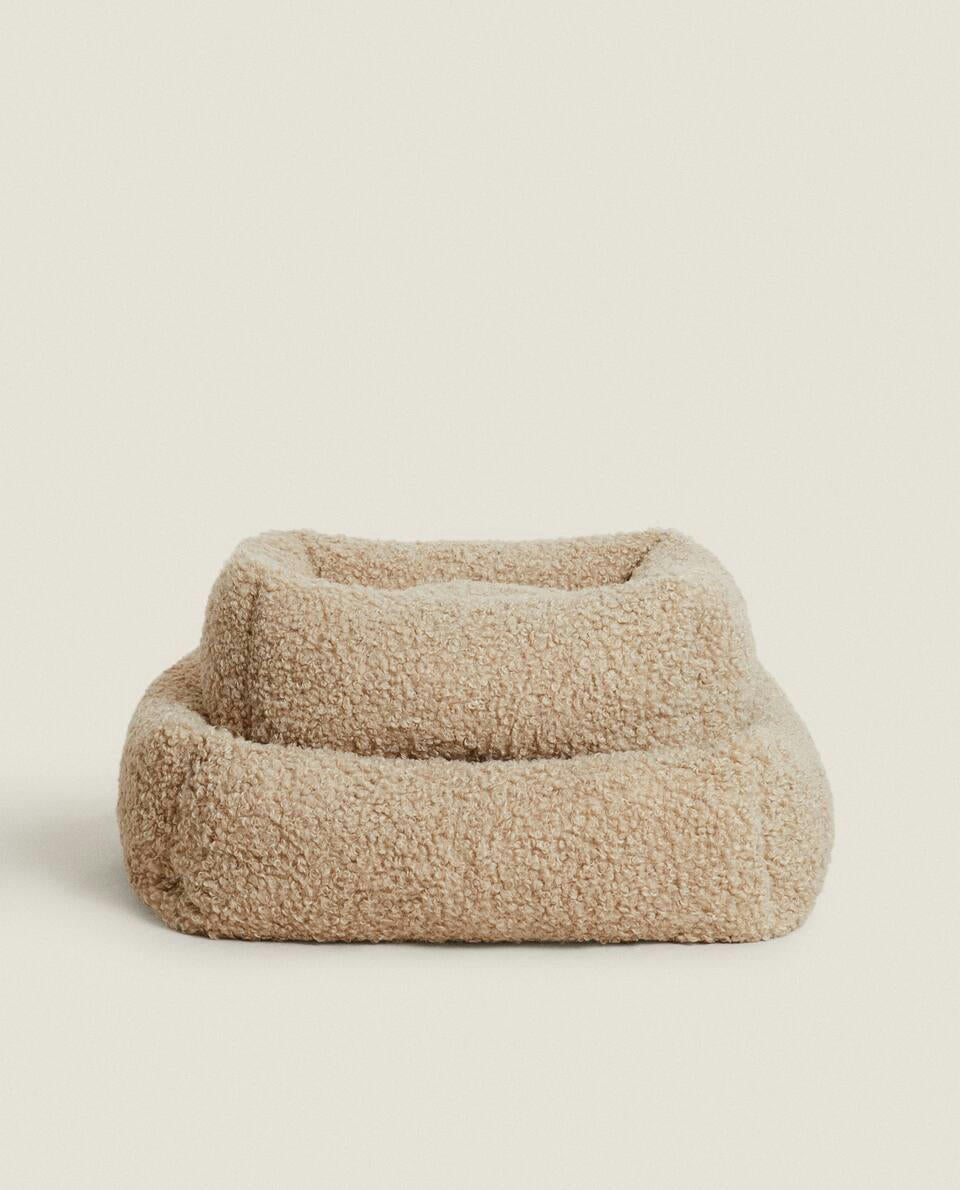 FAUX SHEARLING PET BED