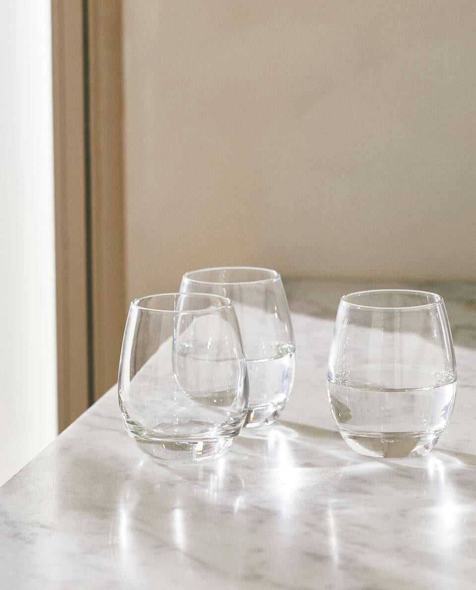 3-PACK OVAL GLASSES