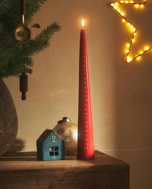 CHRISTMAS ADVENT CALENDAR CANDLE