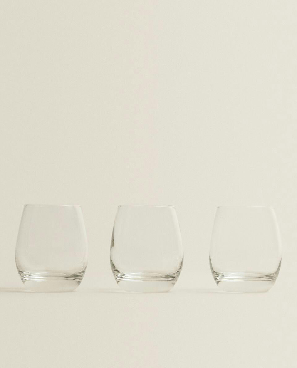 3-PACK OVAL GLASSES