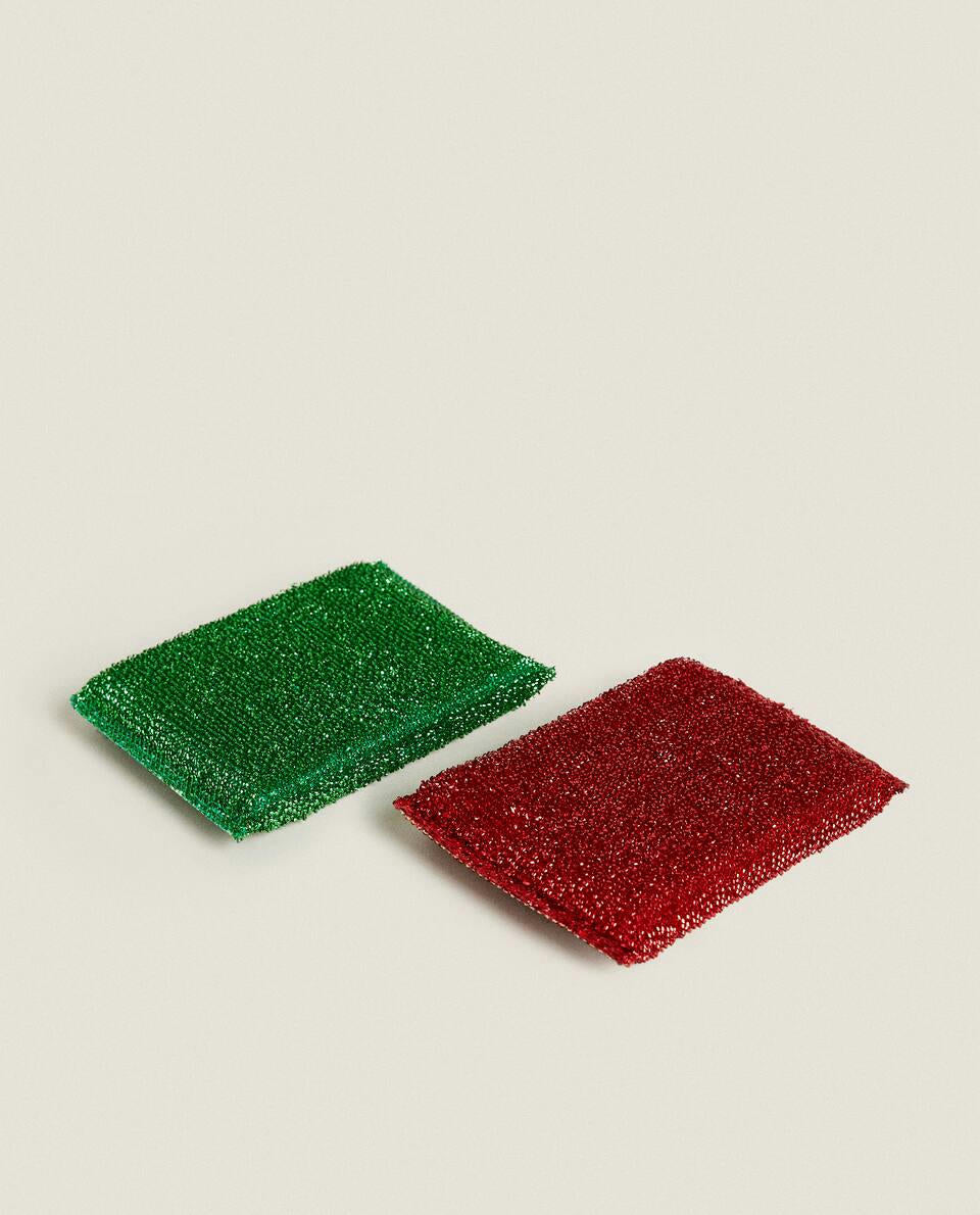 PACK OF CHRISTMAS SCOURERS (PACK OF 2)