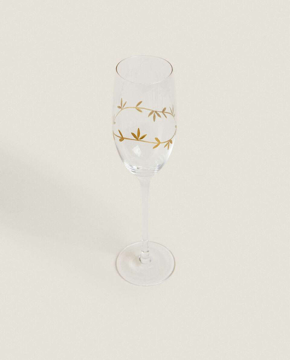 CHRISTMAS FLORAL GLASSWARE SET
