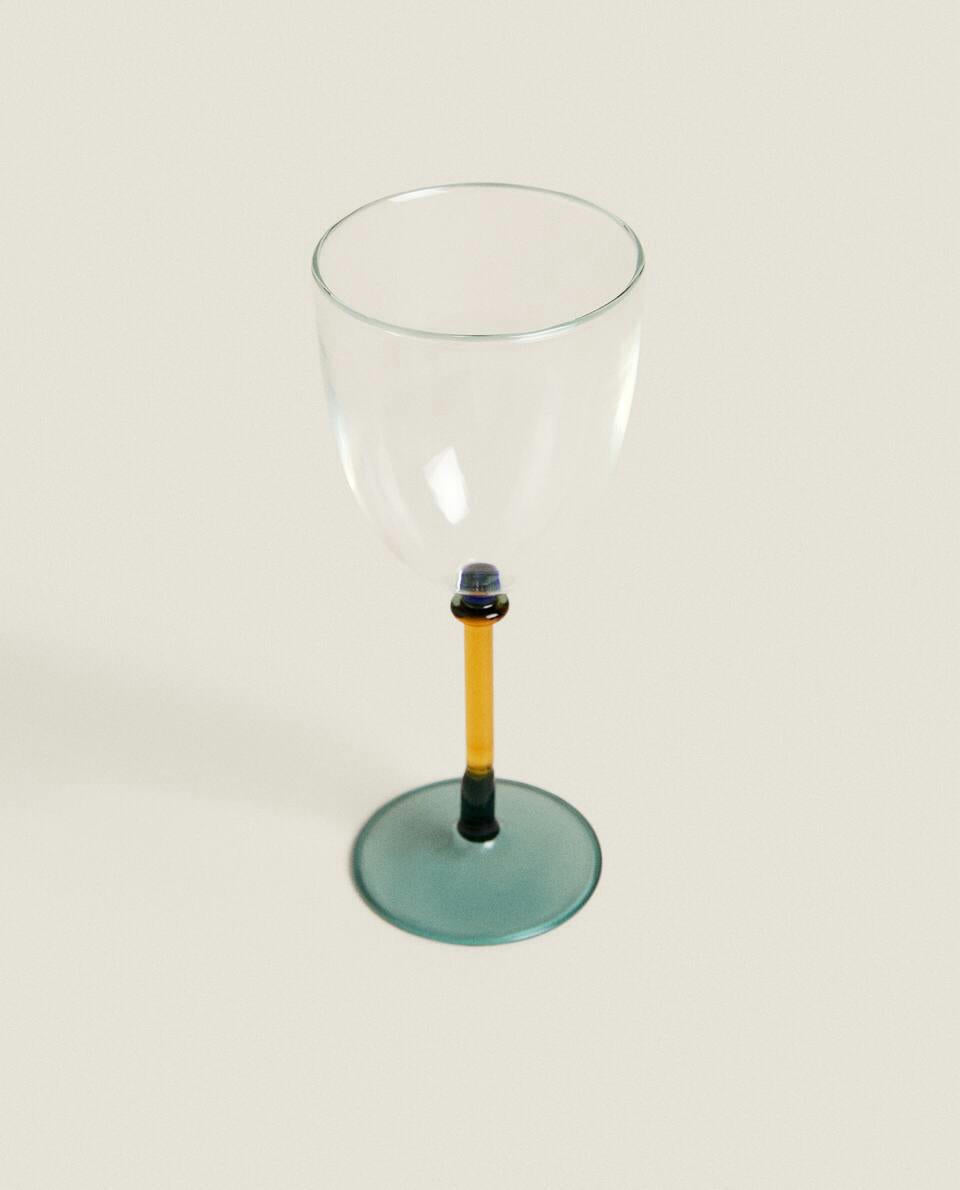 BOROSILICATE GLASS WITH COLOURED STEM