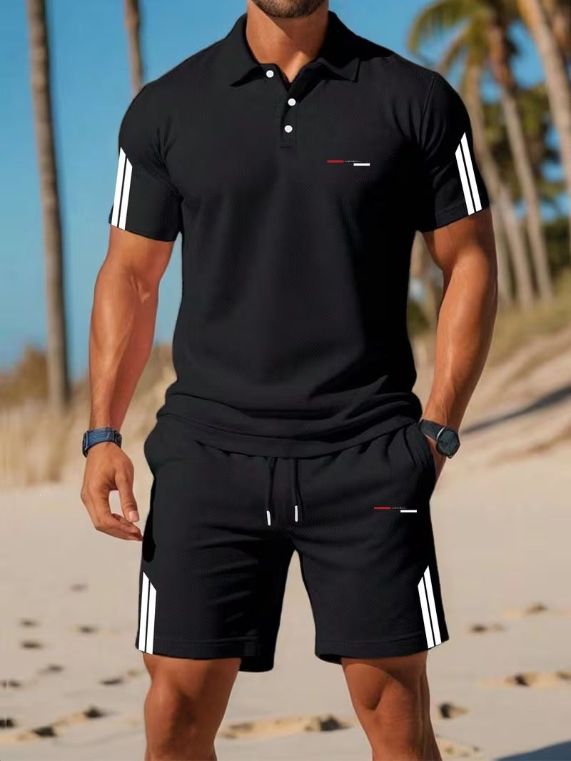 📢📢40% OFF !! ⏰Men's Casual Short-Sleeve Shorts Set