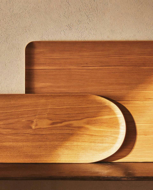 OVAL WOODEN TRAY