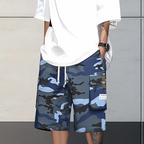 🔥New arrival Sale🔥Men's Camo Cargo Shorts with Drawstring Waist