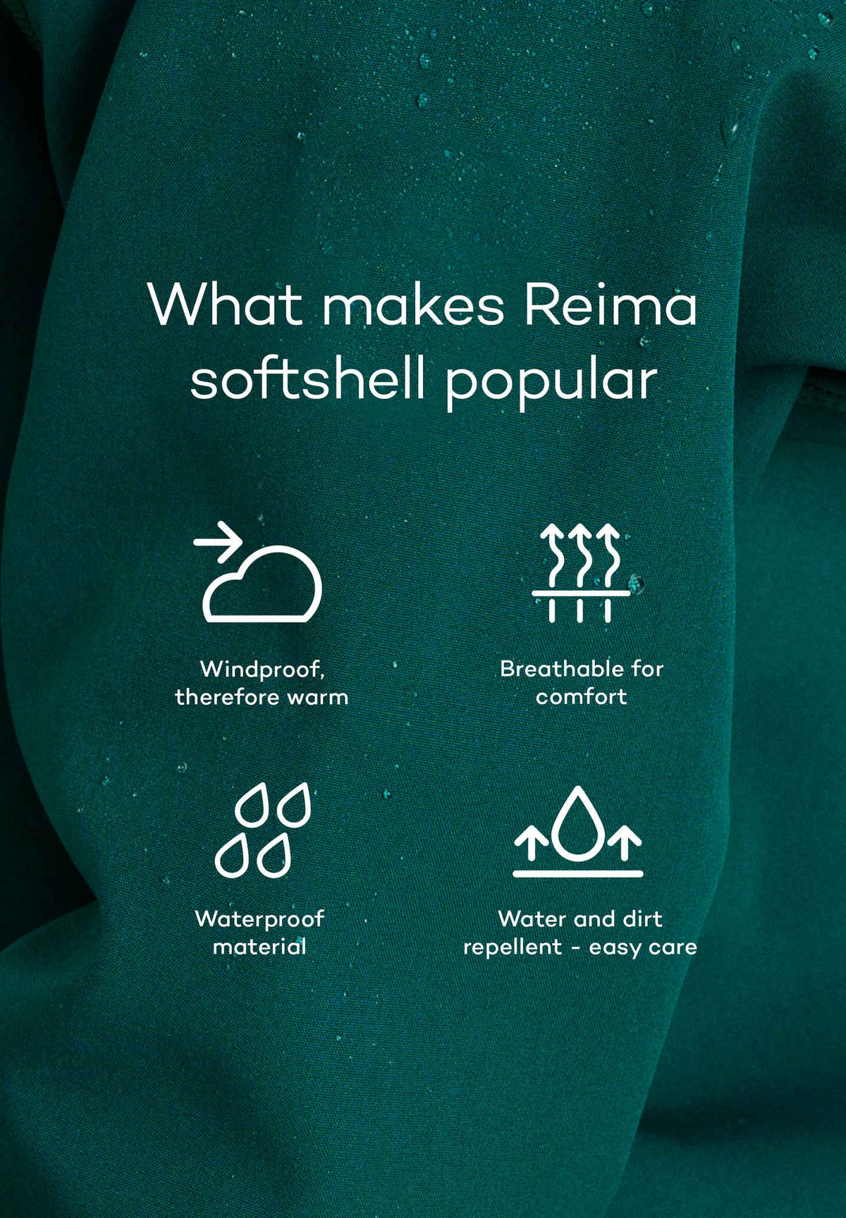 Kids' water-repellent softshell pants Mighty