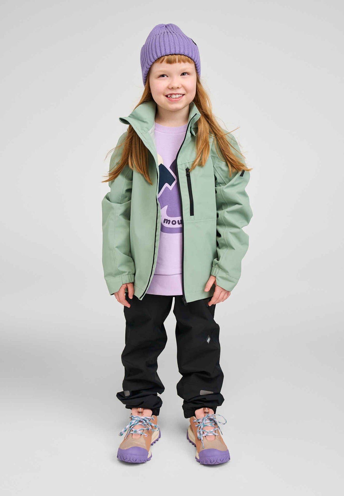 Kids' waterproof shell jacket Suojala