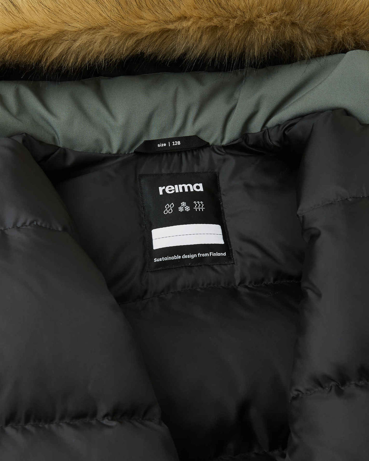 Kids' waterproof down jacket Serkkula