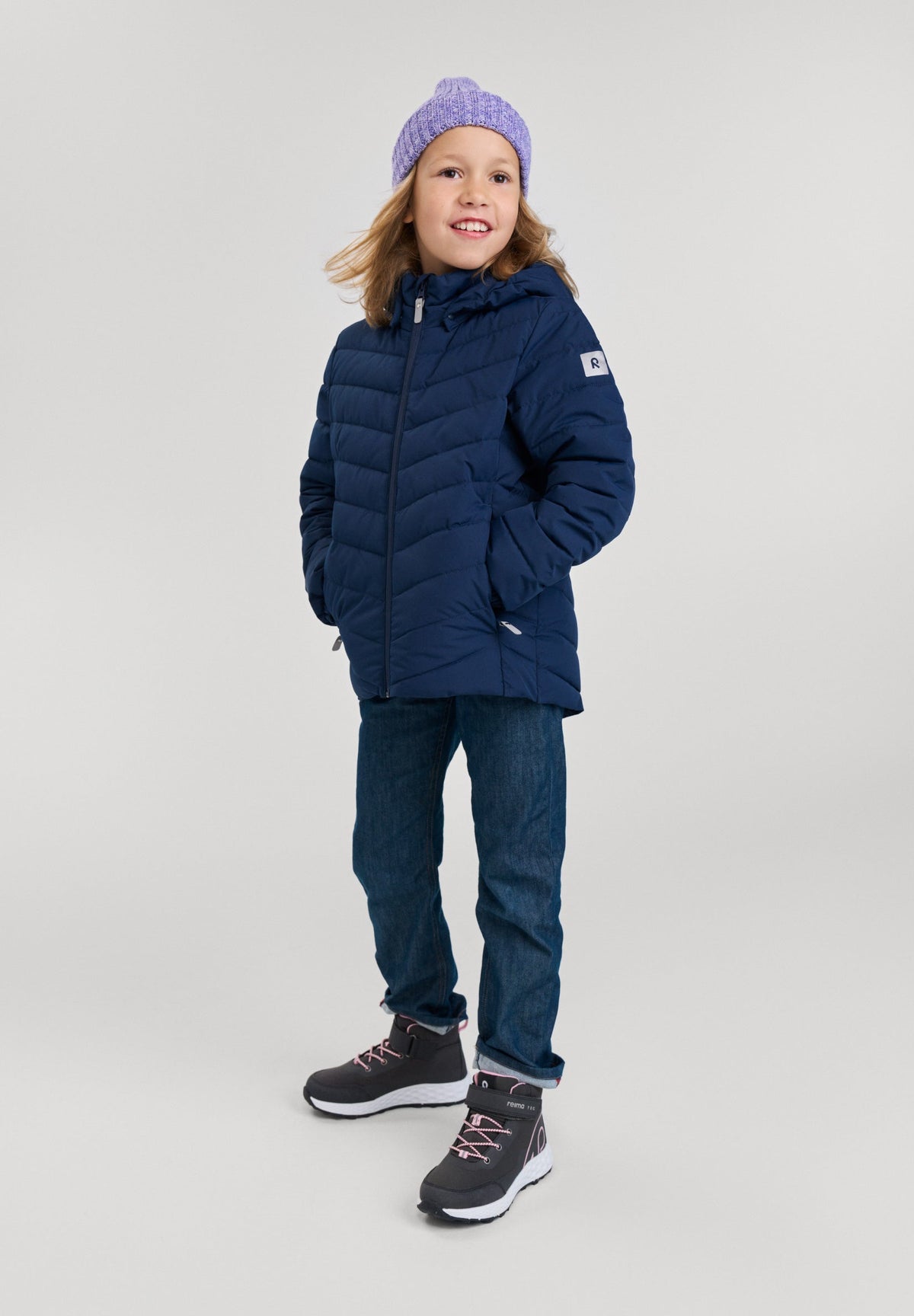 Kids' water-repellent insulated jacket Uumaja