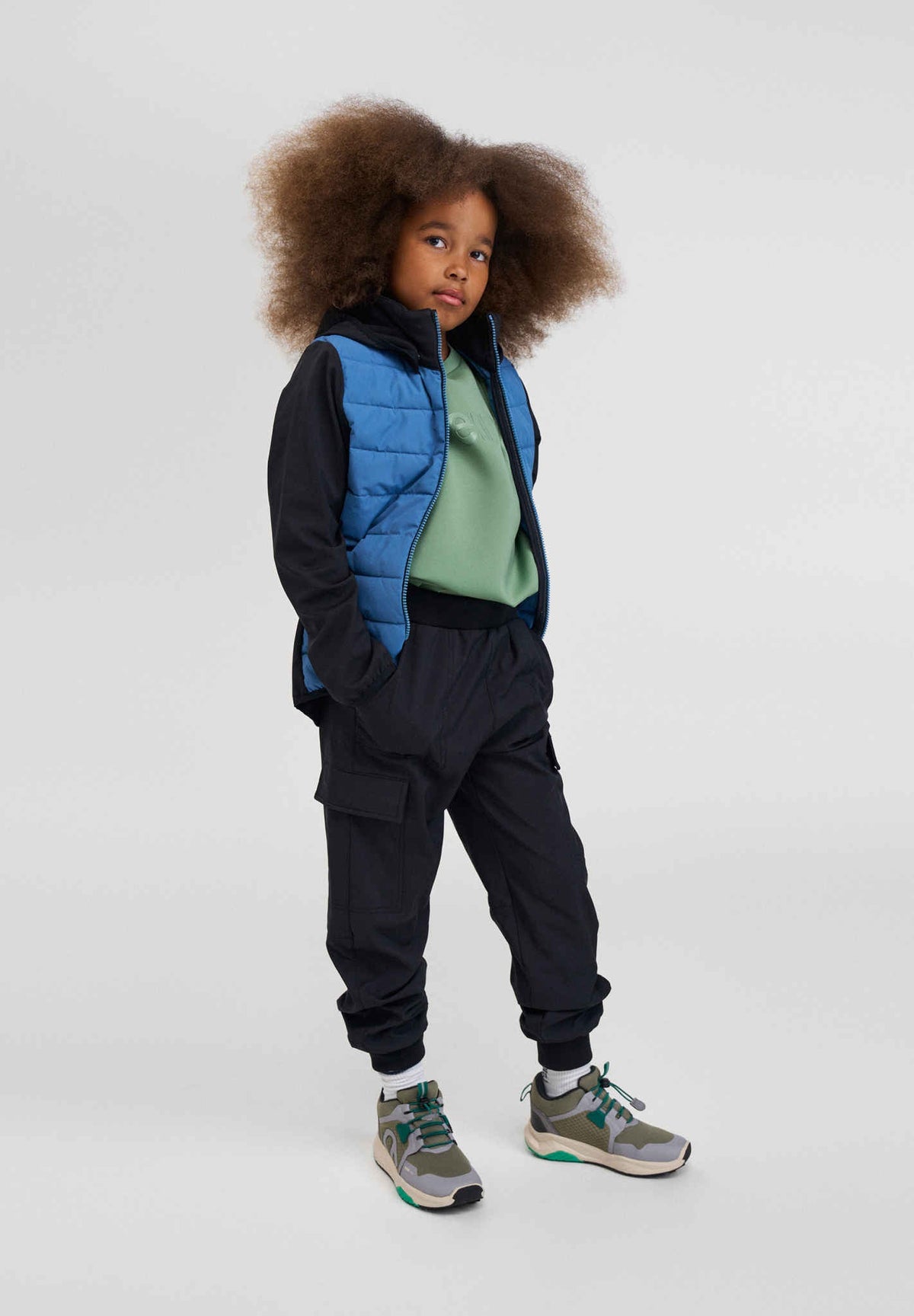 Kids' hybrid jacket Vaihto