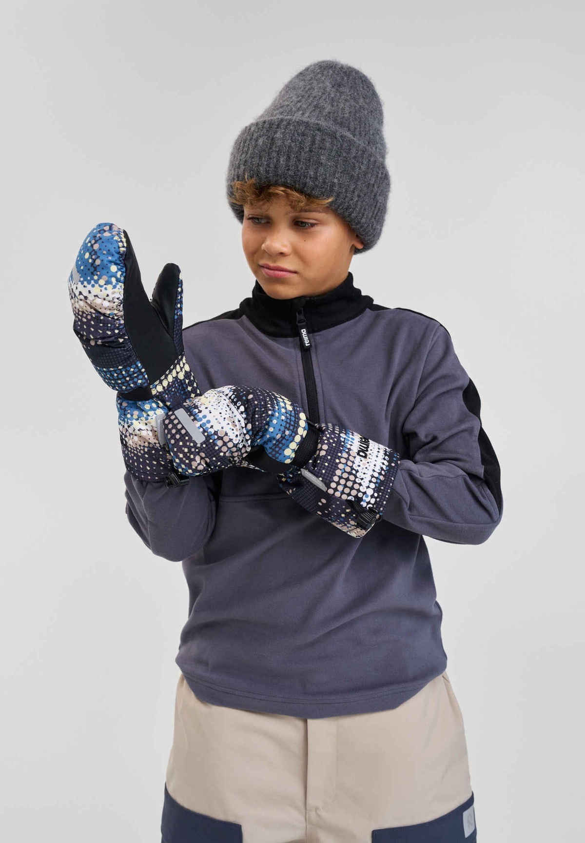 Kids' waterproof ski mittens Vanukko