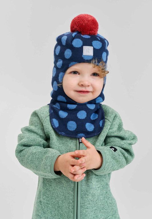 Toddlers' wool mix balaclava Polkka