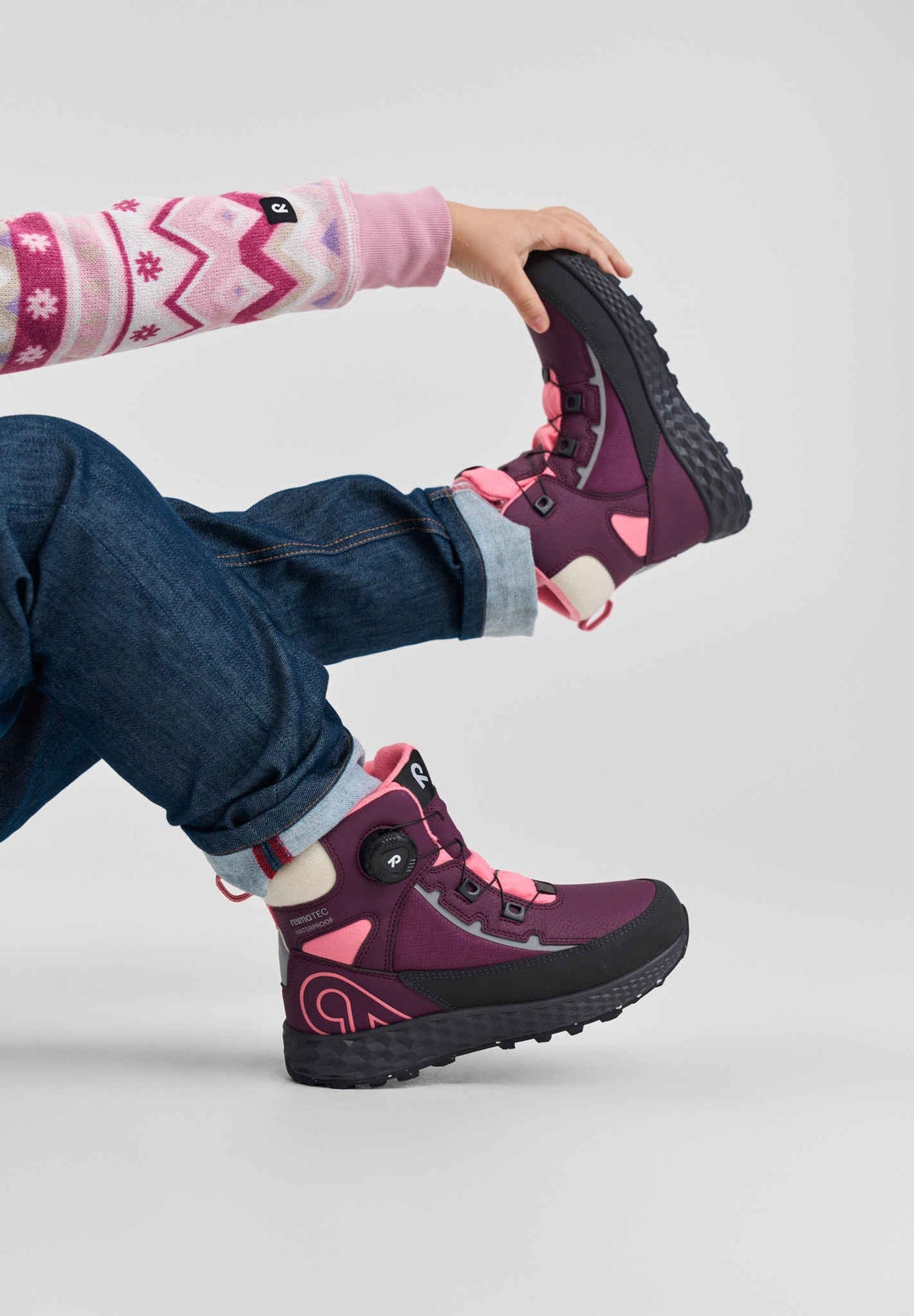 Kids' waterproof winter shoes Hallava Quicklock