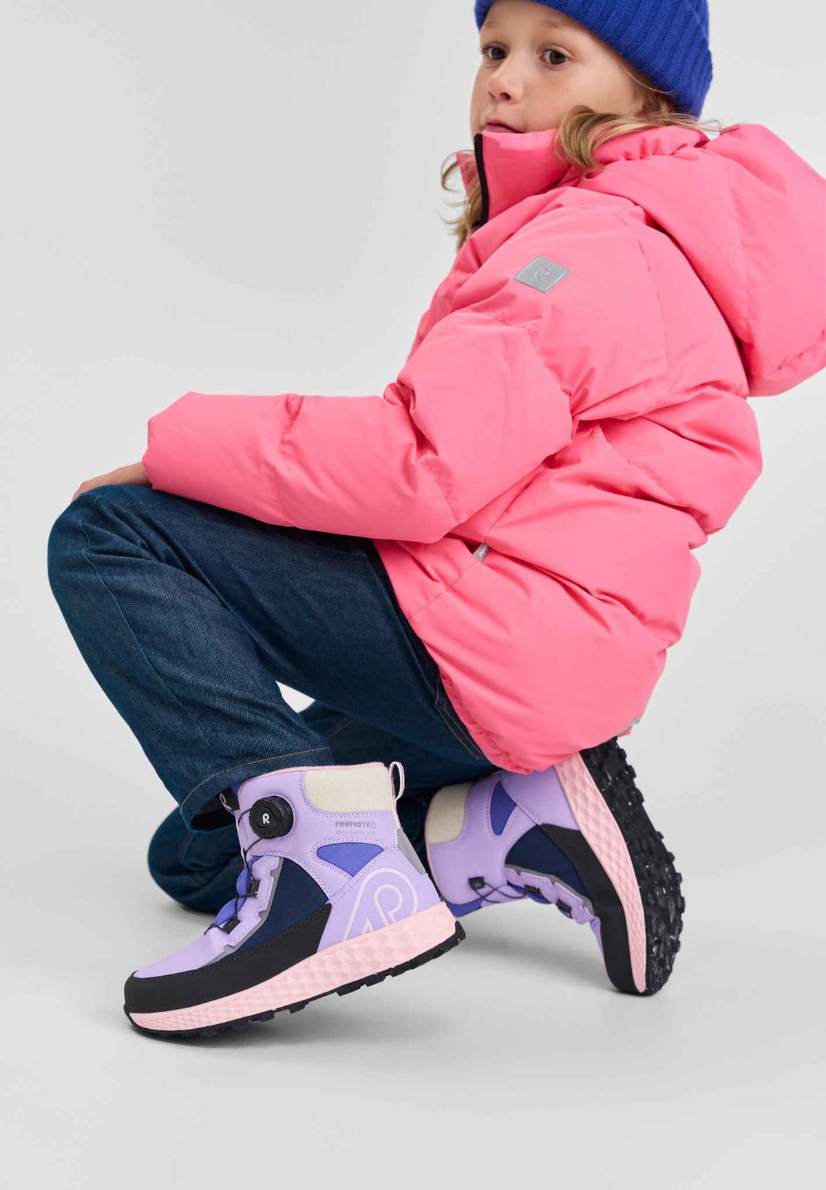Kids' waterproof winter shoes Hallava Quicklock