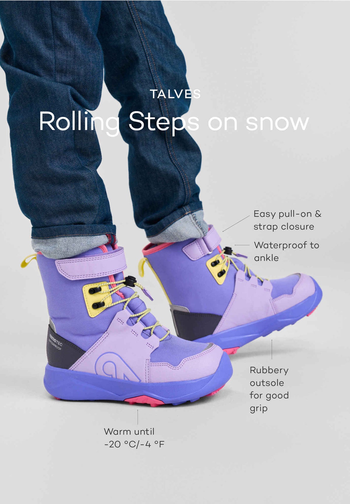 Kids' waterproof winter shoes Talves