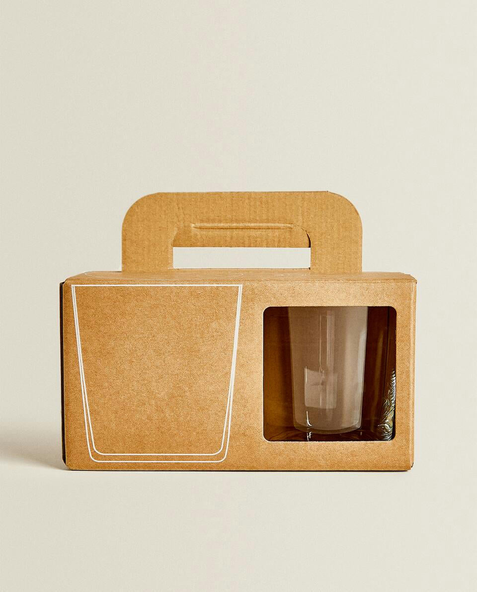 GLASS SOFT DRINK TUMBLERS (PACK OF 4)