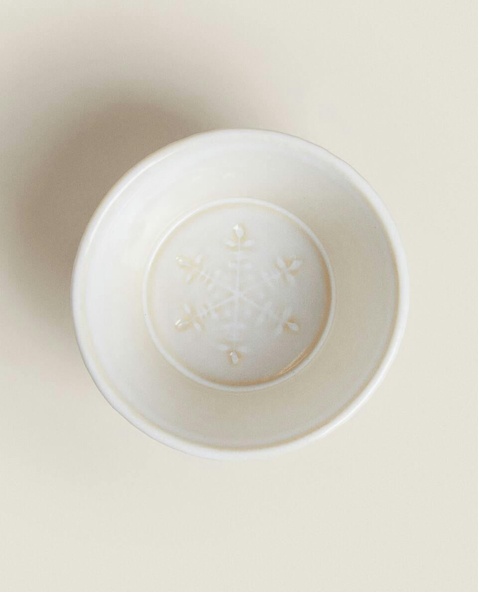 CHRISTMAS SNOWFLAKE SERVING DISH SET