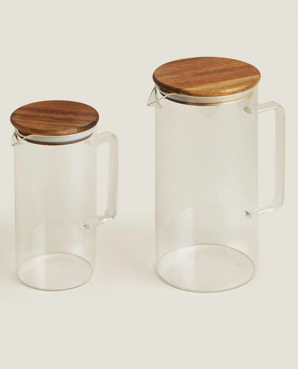 BOROSILICATE GLASS JUG WITH LID