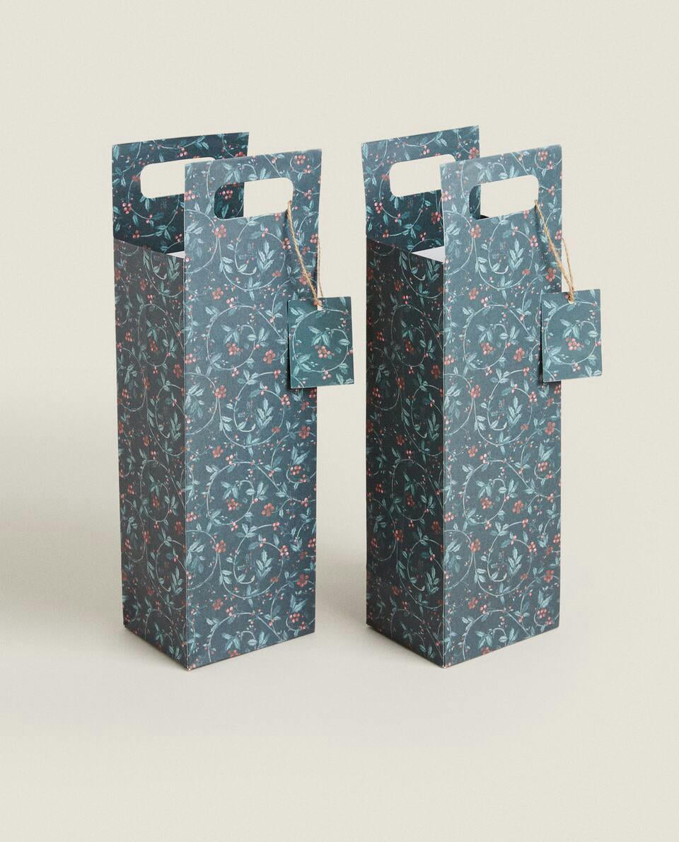 CHRISTMAS WINE GIFT BAGS (PACK OF 2)