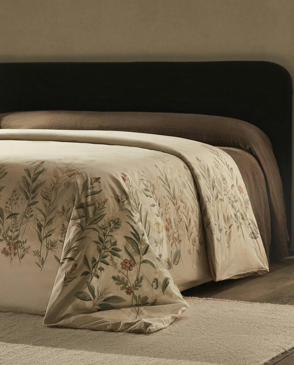 FLORAL PRINT DUVET COVER
