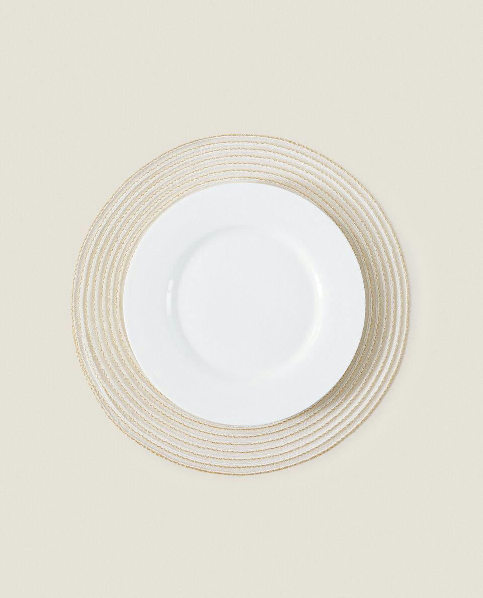 PACK OF GLITTERY CHRISTMAS SPIRAL PLACEMATS (PACK OF 2)