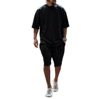 Men's Casual Solid Color Two-Piece Shorts Set