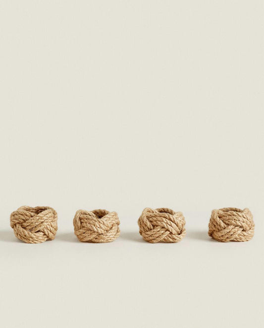 WOVEN NAPKIN HOLDERS (PACK OF 4)
